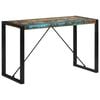 vidaXL طاولة طعام 120&times;55&times;76 سم خشب صلب مستصلح