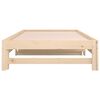 vidaXL سرير نهاري قابل للسحب 2*(200x90) سم خشب صنوبر صلب