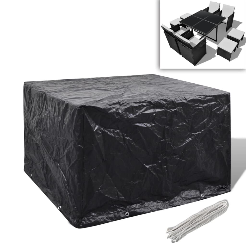 vidaXL غطاء أثاث الحديقة 10 ثقوب 113×113×73 سم
