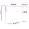 VidaXL طقم طاولة تسريحة لون أسود 141x40x74,5 سم