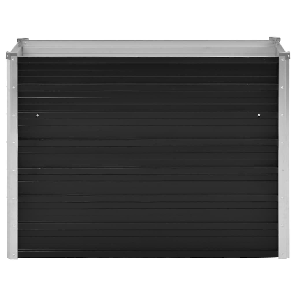 vidaXL حوض حديقة مرتفع أنثراسيت 100×40×77 سم فولاذ مجلفن