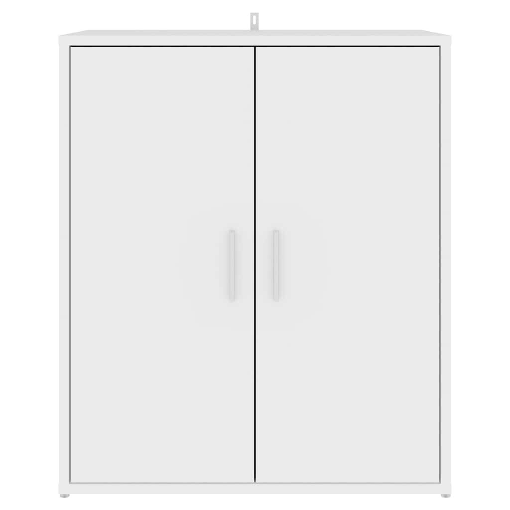 vidaXL خزانة أحذية 60×35×70 سم خشب صناعي أبيض