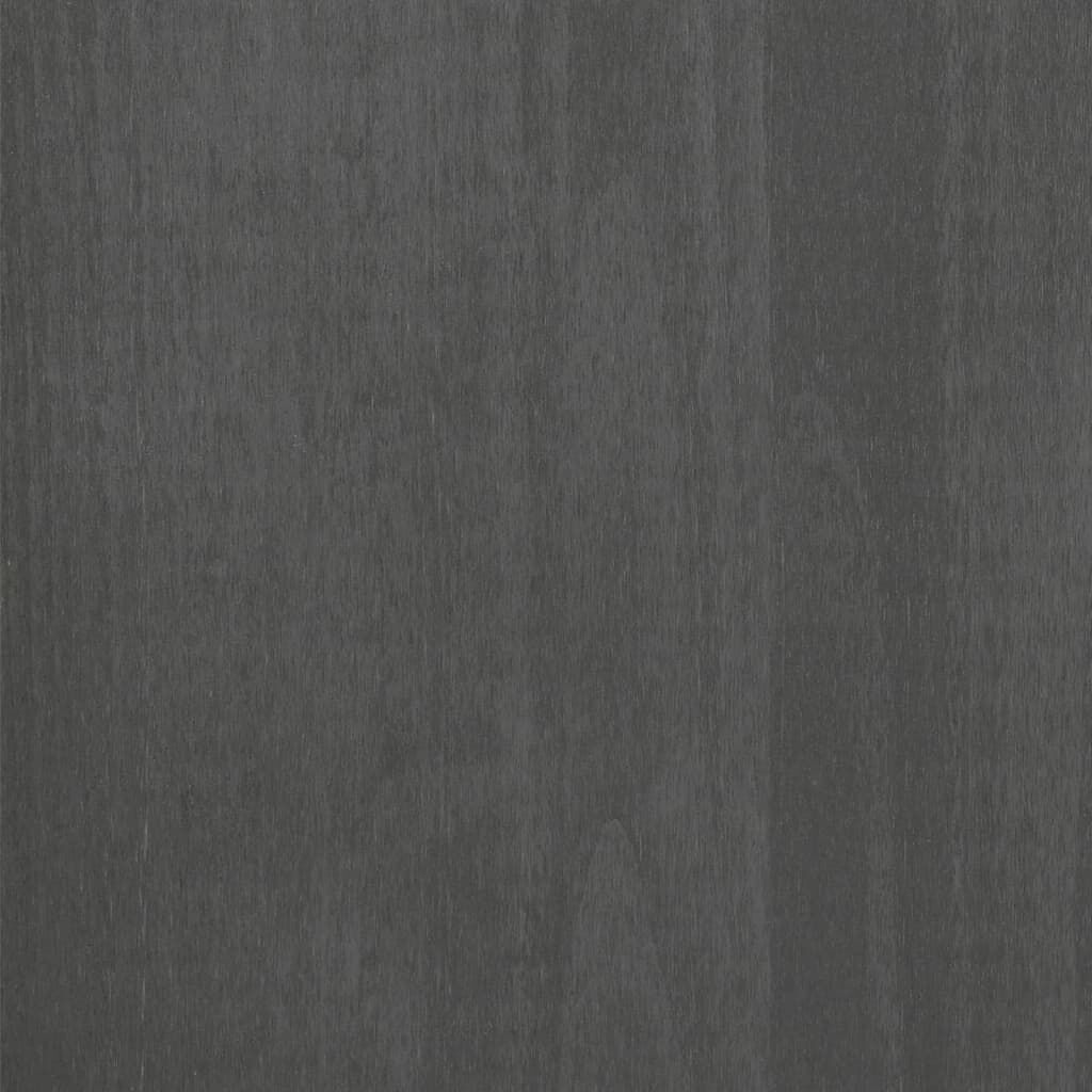 vidaXL طاولة قهوة رمادي داكن 100×55×35 سم خشب صنوبر صلب