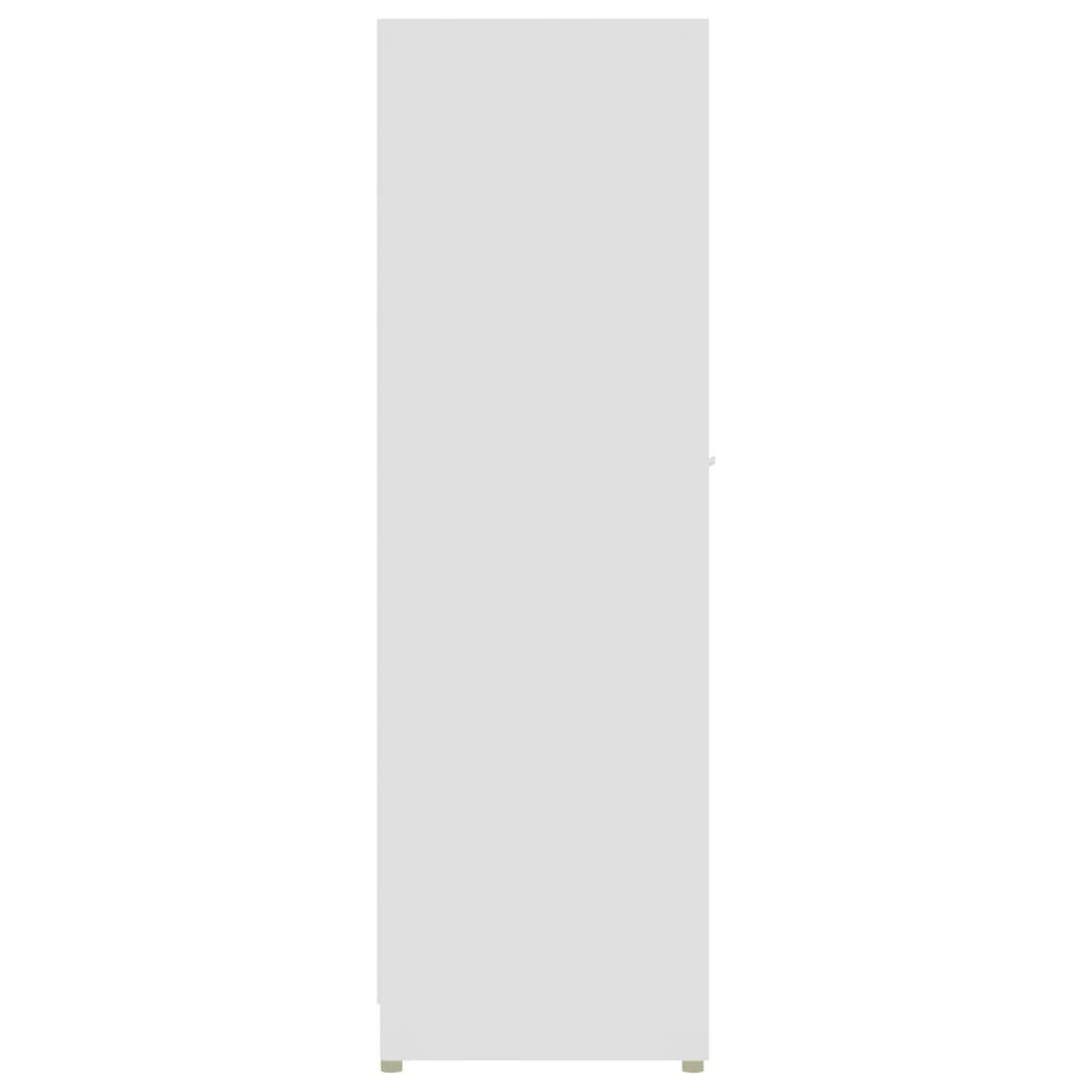 vidaXL خزانة حمام لون أبيض 30×30×95 سم خشب صناعي