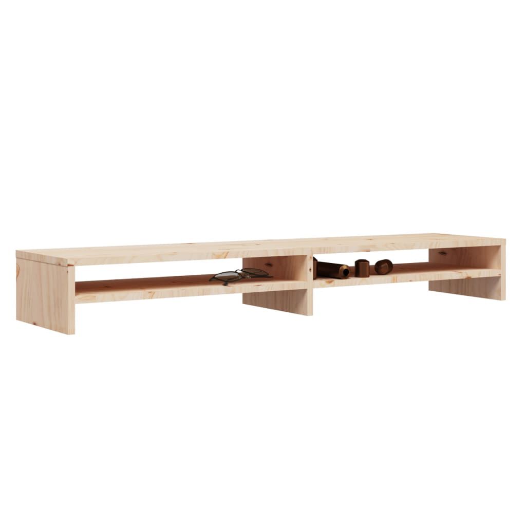 vidaXL حامل شاشة 13x24x100 سم خشب صنوبر صلب
