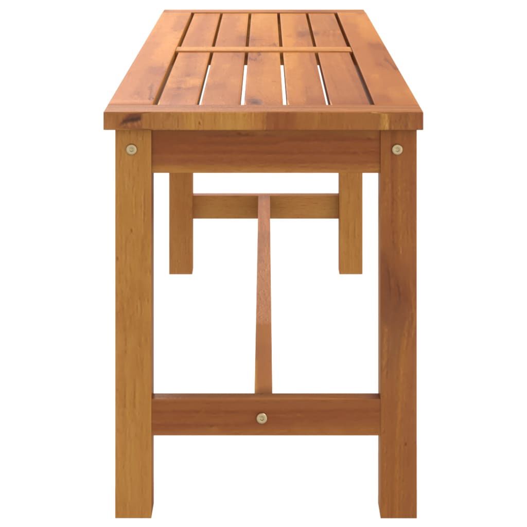 vidaXL مقعد طويل للحديقة 45x35x110 سم خشب أكاسيا صلب