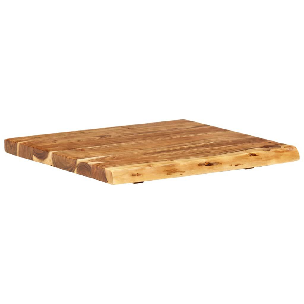 vidaXL سطح حوض غسيل الحمام خشب أكاسيا صلب 58×55×3.8