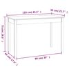 vidaXL طاولة طعام 75x55x110 سم خشب صنوبر صلب