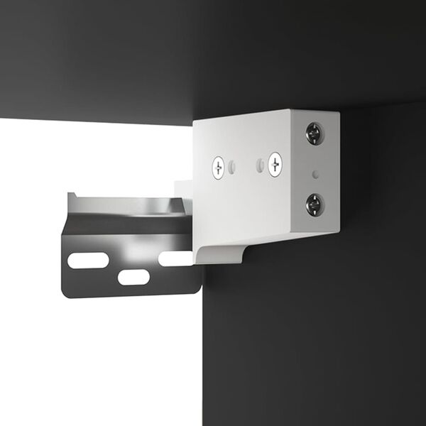 vidaXL خزائن تلفاز 4ق أسود 80x30x30 سم خشب صناعي