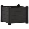 vidaXL حوض حديقة مرتفع PP أنثراسايت 43&times;43&times;35 سم