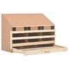 vidaXL عش دجاج 3 حجرات 93×40×65 سم خشب صنوبر صلب