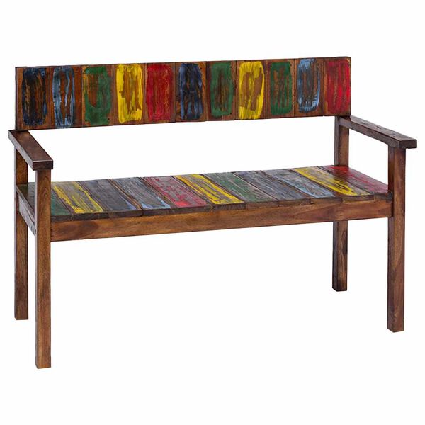 vidaXL كراسي سفرة 4 ق خشب مُستصلح صلب