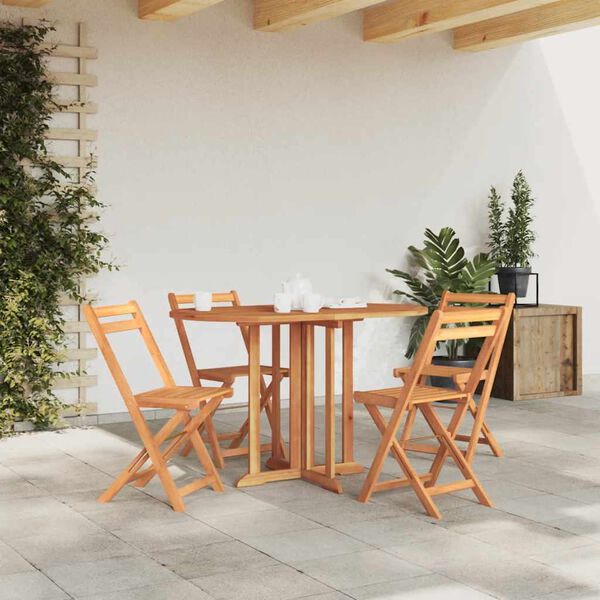 vidaXL طاولة حديقة قابلة للطي شكل فراشة 120×70×75 سم خشب ساج صلب