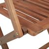 vidaXL كراسي حديقة قابلة للطي 6 ق خشب أكاسيا صلب (313319+313320)