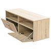 vidaXL خزانات تلفزيون 2 ق خشب صناعي 36x35x95 سم أوك