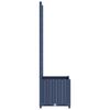 vidaXL حوض حديقة مع تعريشة أزرق رمادي 40×40×136 سم PP