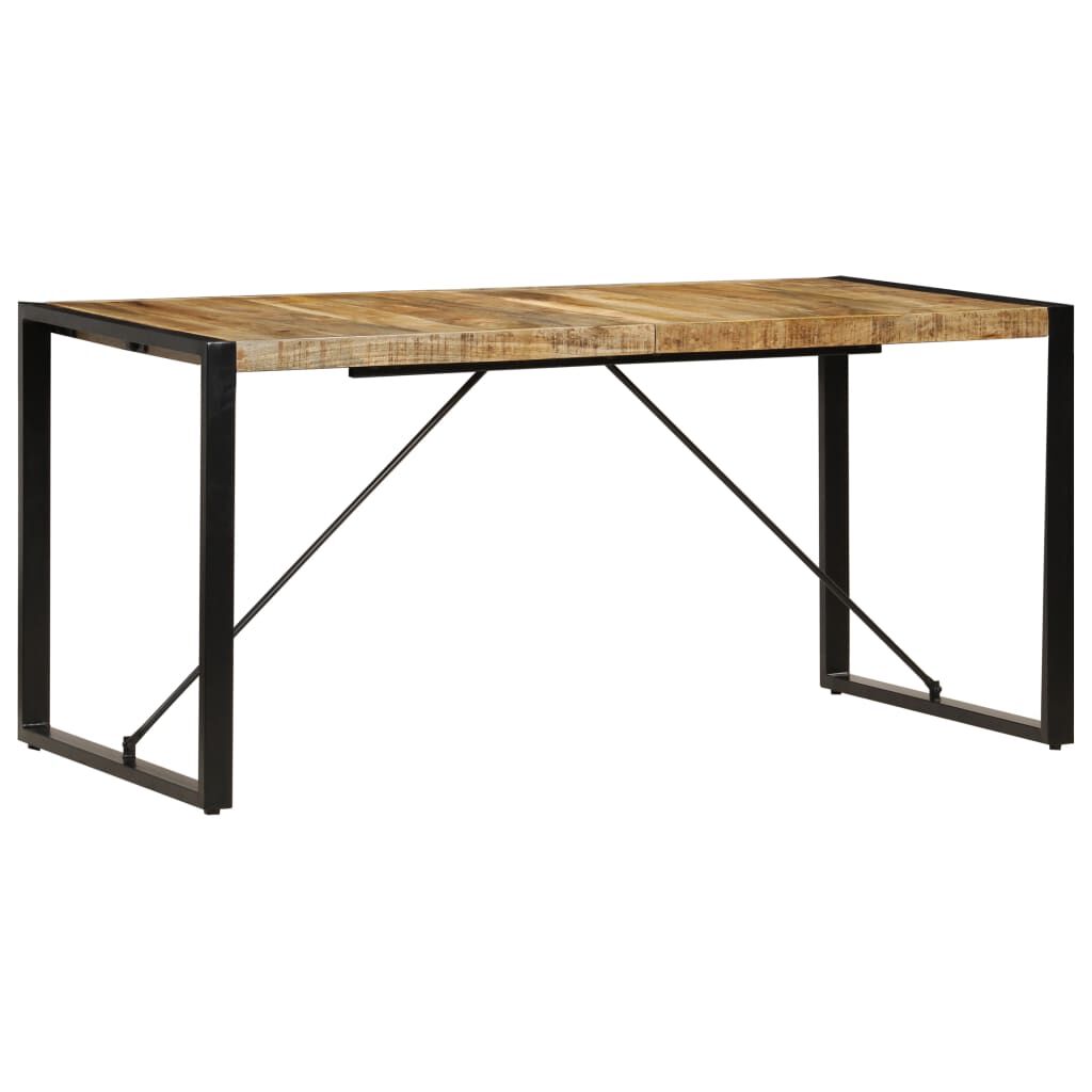 vidaXL طاولة طعام 160×80×75 سم خشب مانجو صلب