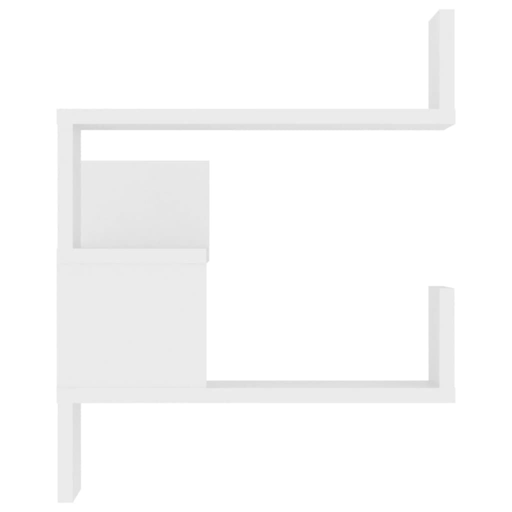 vidaXL رف جداري ركني أبيض 40×40×50 سم خشب صناعي