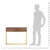 vidaXL طاولة كونسول 75x30x90 سم خشب مانجو صلب