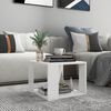vidaXL طاولة قهوة أبيض 40×40×30 سم خشب صناعي