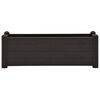 vidaXL حوض حديقة مرتفع PP أنثراسايت 100×43×35 سم