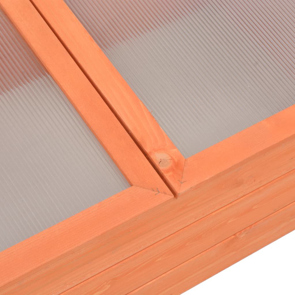 vidaXL دفيئة بيت محمي خشب 100×50×34 سم