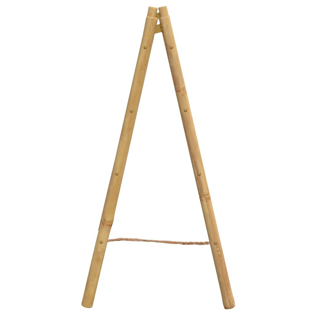 vidaXL سلم مناشف مزدوج 4 عوارض 100x50x90 سم خيزران