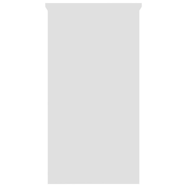 vidaXL مكتب لون أبيض 80×40×75 سم خشب صناعي