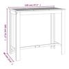 vidaXL طاولة بار حديقة 120&times;60&times;105 سم خشب أكاسيا صلب