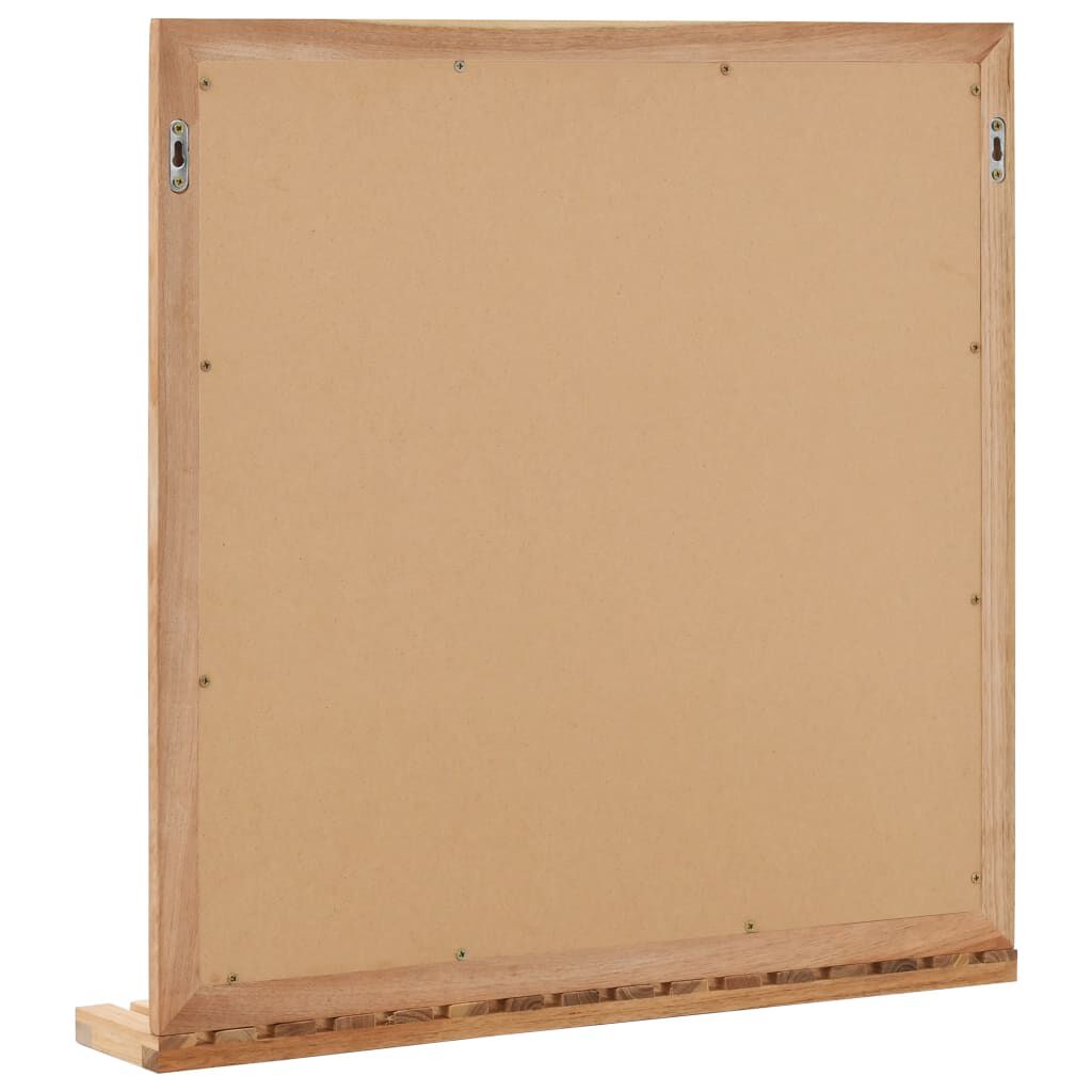 vidaXL مرآة حمام 60×12×62 سم خشب جوز صلب