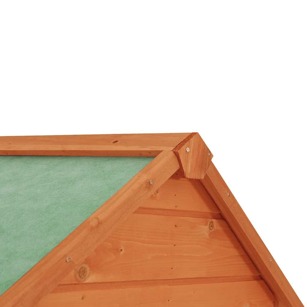 خزانة تخزين للحديقة vidaXL بني 42.5×64×190 سم