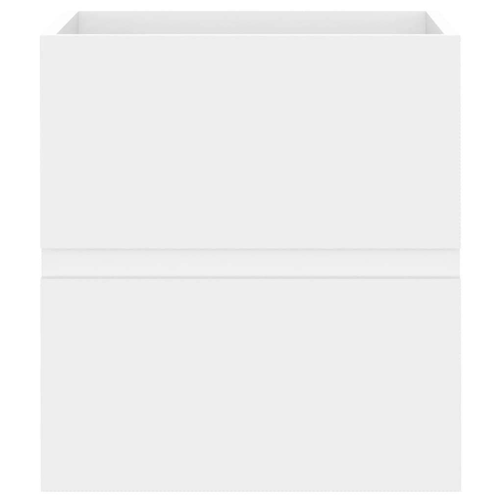 vidaXL خزانة حوض أبيض 41×38.5×45 سم خشب صناعي