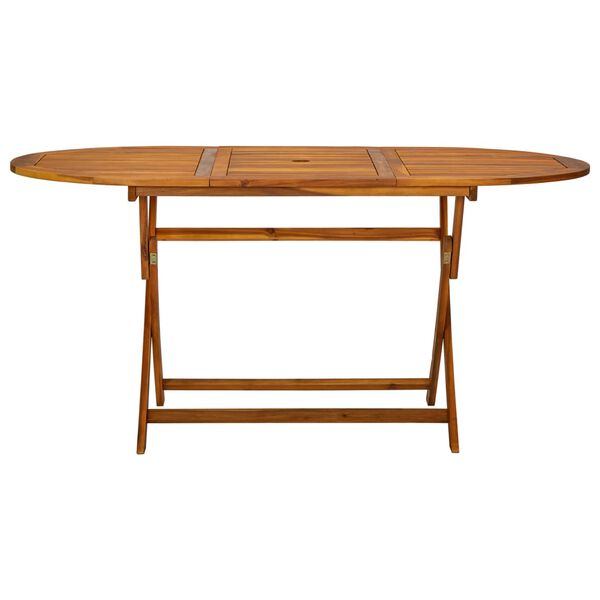 طقم سفرة خارجي 7 قطع خشب أكاسيا صلب vidaXL