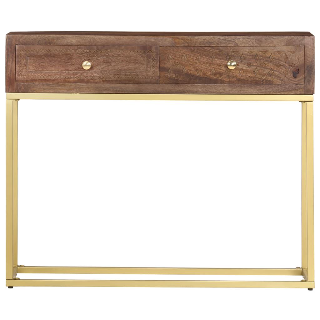 vidaXL طاولة كونسول 75x30x90 سم خشب مانجو صلب