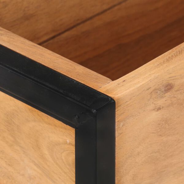 vidaXL حوض زرع 60×20×68 سم خشب أكاسيا صلب