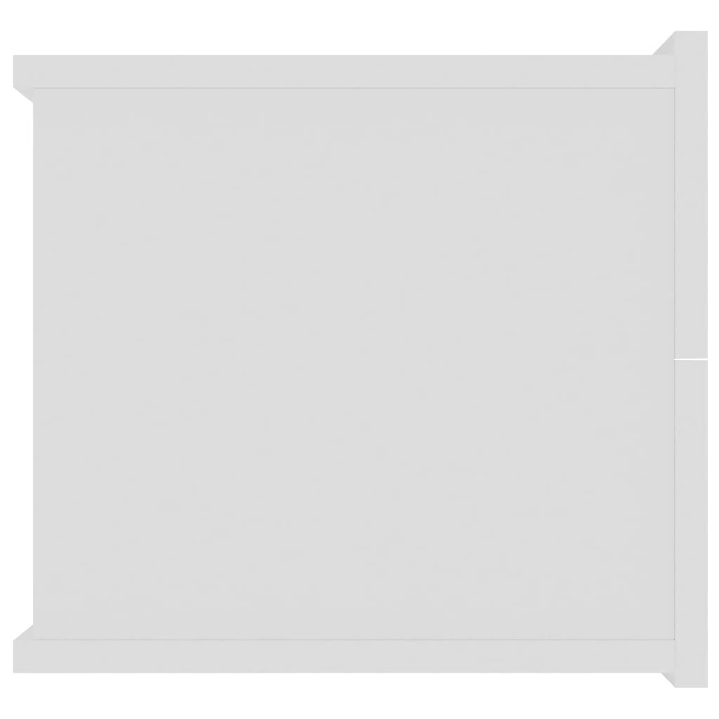 vidaXL خزانات جانب السرير 2ق لون أبيض 40×30×30 سم خشب صناعي