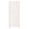 vidaXL خزانة جانبية لون أبيض 80x35x70 سم خشب صنوبر صلب