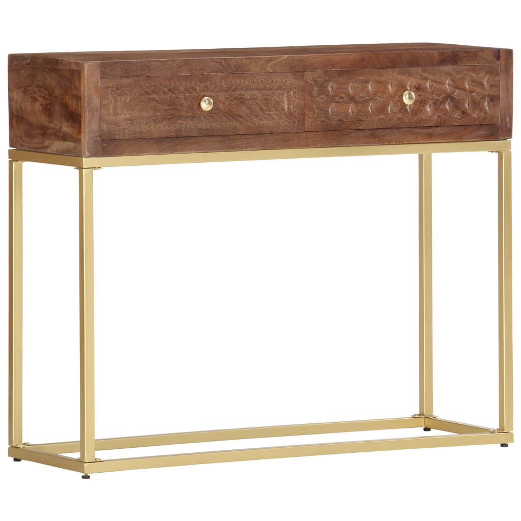 vidaXL طاولة كونسول 75x30x90 سم خشب مانجو صلب