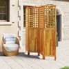 vidaXL مقسم غرفة 4-ألواح 162×2×180 سم خشب أكاسيا صلب