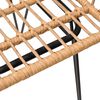 vidaXL كراسي حديقة 2 ق مع مسند ذراعين 56×64×80 سم روطان PE