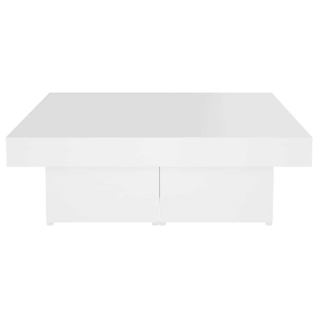 806912 vidaXL طاولة قهوة 90x90x28 سم خشب صناعي أبيض