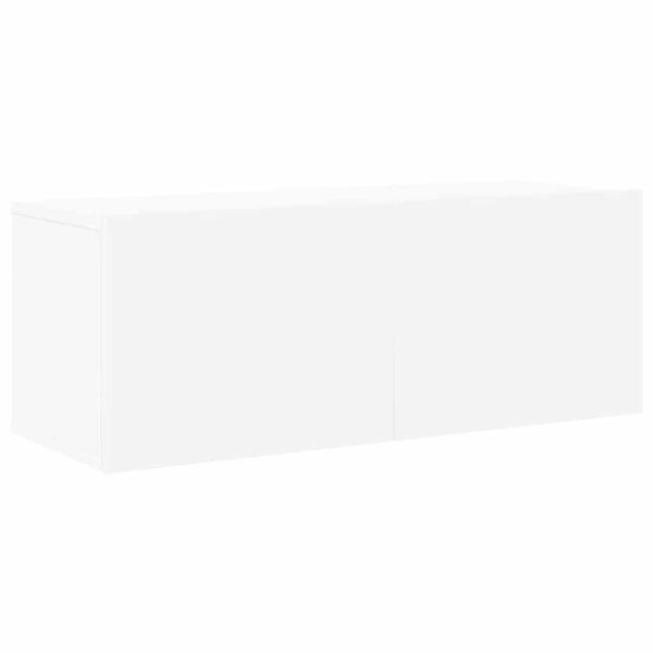 vidaXL طقم خزانة تلفزيون 6 ق خشب صناعي أبيض (801472x2+803345x2)