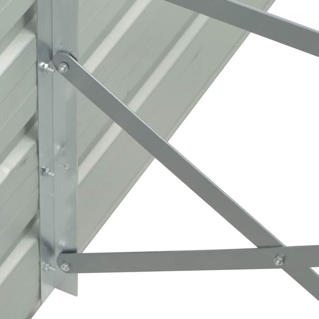 vidaXL حوض حديقة مرتفع أنثراسيت 100×40×77 سم فولاذ مجلفن