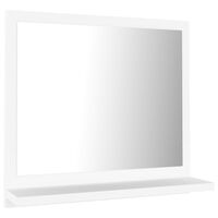 vidaXL مرآة حمام لون أبيض 40×10.5×37 سم خشب صناعي