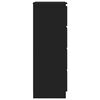 vidaXL خزانة جانبية أسود 60&times;35&times;98.5 سم خشب صناعي