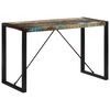 vidaXL طاولة طعام 120×55×76 سم خشب صلب مستصلح