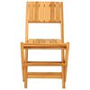 vidaXL 2 كرسي حديقة قابل للطي 47x61x90 سم خشب ساج صلب
