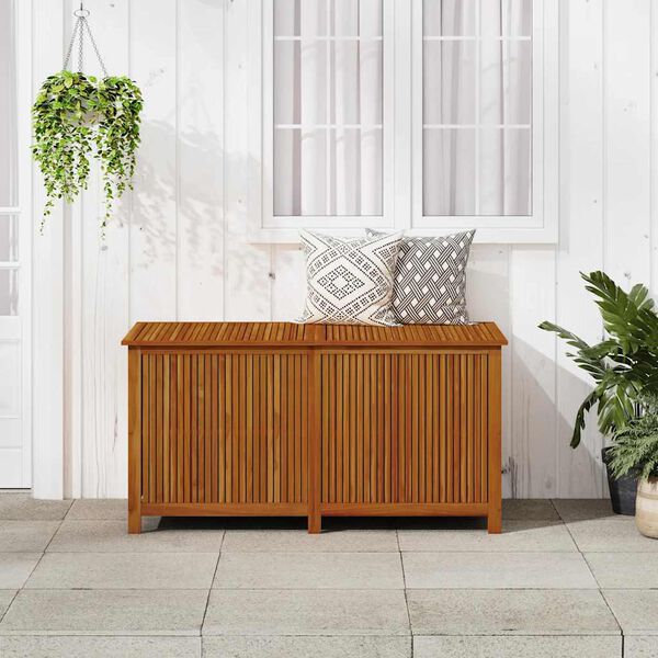 vidaXL صندوق تخزين للحديقة 150×80×75 سم خشب أكاسيا صلب