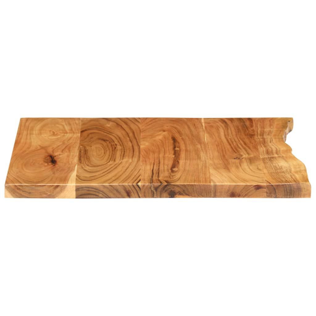 vidaXL سطح حوض حمام خشب أكاسيا صلب 58×55×2.5 سم
