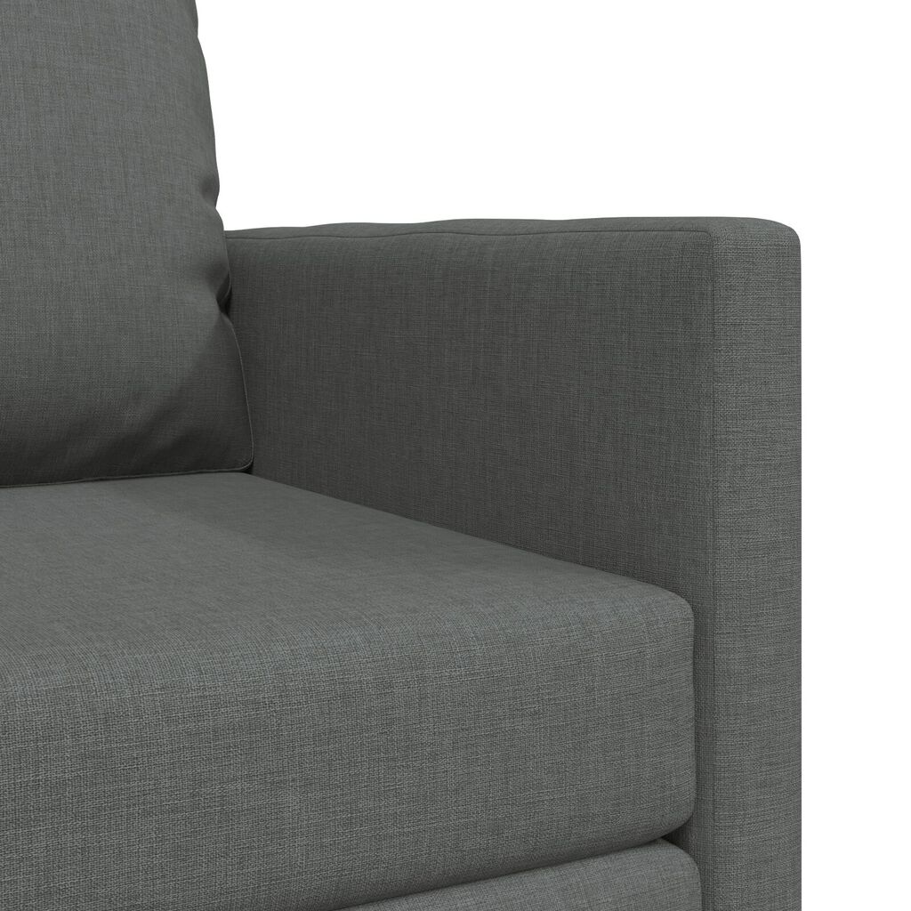 vidaXL سرير أريكة أرضي 2 في 1 لون رمادي داكن 55x174x112 سم قماش